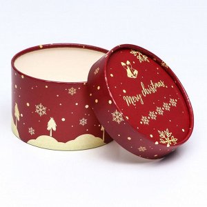 Коробка Merry Christmas and Happy New Year завальцованная без окна 13?8.5 см