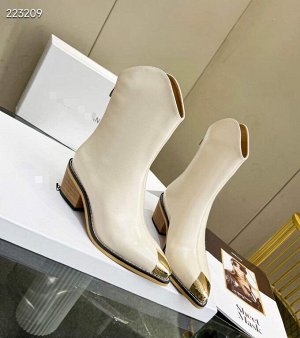 Сапоги женские кожаные осенние