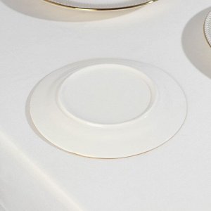 Набор тарелок фарфоровых Royal, 3 предмета: d=18/23/25,5 см, цвет белый