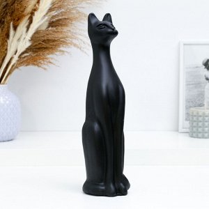 Фигура "Кошка Египетская №5" малая черная матовая 15 10х10х31см