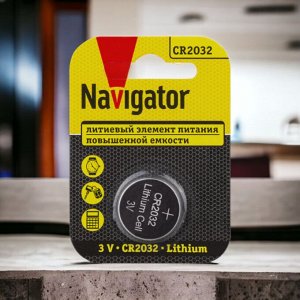 Батарейка литиевая NAVIGATOR 93 823 NBT-CR2032-BP1