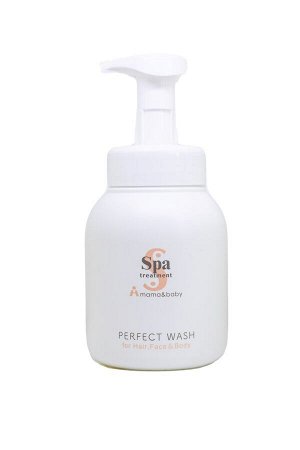 Пенка для лица и тела очищающая, увлажняющая для детей Spa Treatment Mama &amp; Baby Perfect Wash, 500 мл