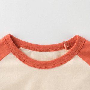 Детская футболка с цифрой, цвет оранжевый