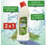 Гель 2 в 1 чистящий универсальный &quot;AQUASAN&quot;  Хвоя 0,75л/9