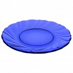 Тарелка стеклянная 17см десертная SEA BRIM SAPHIR