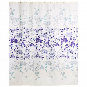 VETTA Шторка для ванной, с утяжелителем, полиэстер, 90 г/м2, 180x210см, увелич.высота, "Фабула", 4 д