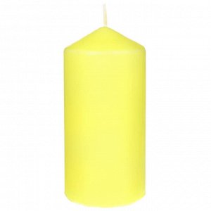 LADECOR Нежность, Свеча столбик, цвет лимонный, 2 отттенка (5/13), 6,8x15 см