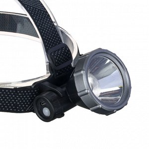 ЕРМАК Фонарь налобный, XH-P50 LED, 3 режима, 2000мАч, 8,3х6х7,3см, USB кабель, пластик