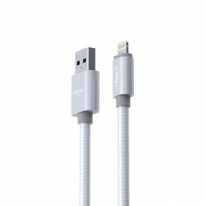 FORZA Кабель для зарядки Флоренция iP, 1.5м, 1.5А, тканевая оплётка, 3 цвета, пакет