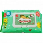 Салфетки влажные ДЕТСКИЕ экстракт алоэ и витамина Е INSHIRO 60шт/упаковка