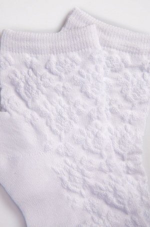 Ажурные носки для девочки, белый цвет