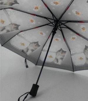 Зонт женский "Кот с рыбкой"