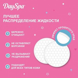 ВАТНЫЕ ДИСКИ ПРОШИТЫЕ DAY SPA  200шт (150ШТ + 50ШТ В ПОДАРОК)