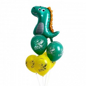 Набор шаров "Добрый динозаврик", в наборе 6 шт.