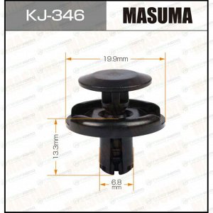 Клипса крепежная Masuma KJ-346 (OEM 01553-09191, 09409-07332, 09409-07334, 90467-07164, 91512-SM4-003)