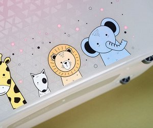 Мегабокс 32л (600х400х190мм) (Для игрушек и продуктов, на колёсиках)