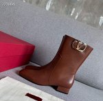 Сапоги женские кожаные осенние