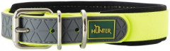 Hunter ошейник для собак Convenience Comfort 50 (37-45 см)/2,5 см биотановый мягкая горловина  желтый неон