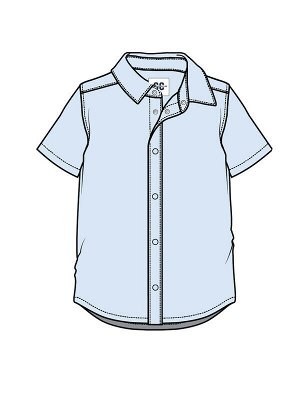 Сорочка текстильная для мальчиков (slim fit)