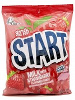 Конфета мягкая Boonprasert &quot;Start&quot; Milk&amp;Strawberry со вкусом молока и клубники, м/у 140г, 1/50