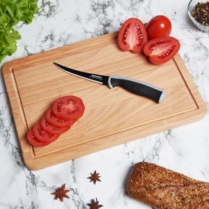 Нож нержавеющая сталь Эффект для томатов 12,3см с зуб серый ТМ Appetite