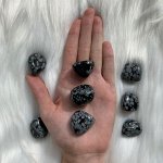 Галтовка из Обсидиана снежного