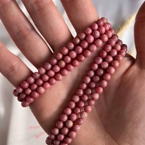 Бусины для рукоделия из Родонита