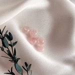 Бусины для украшений из мадагаскарского Розового кварца (5 шт)