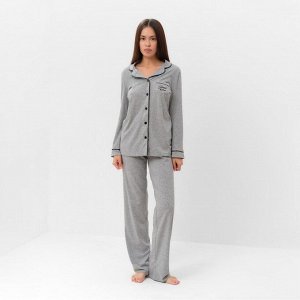 Пижама женская (брюки, джемпер) KAFTAN Sweat home, серая