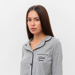 Пижама женская (брюки, джемпер) KAFTAN Sweat home, серая