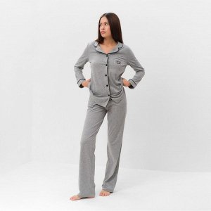 Пижама женская (брюки, джемпер) KAFTAN Sweat home, серая