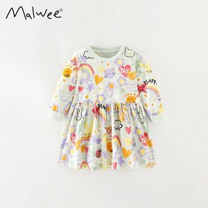 Платье с длинным рукавом MALWEEE
