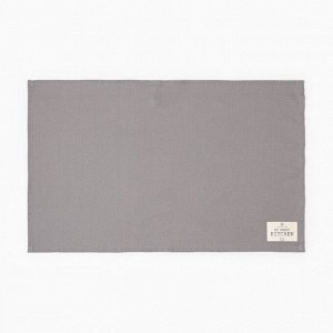 Полотенце Этель ECO, цв. серый, 40х68/+-2 см, 70% хл, 30% лён, 190 г/м2