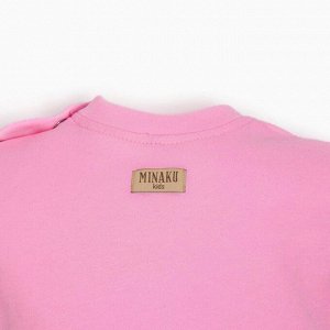 Песочник-футболка детский MINAKU, цвет розовый, рост