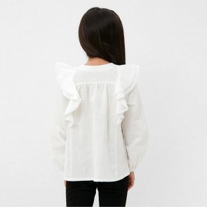 Рубашка для девочки KAFTAN, цвет белый