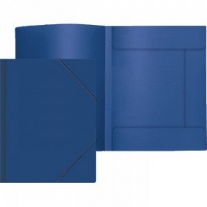 Папка на резинке А4, корешок 30 мм, пластик 450 мкм, синяя deVENTE Daily