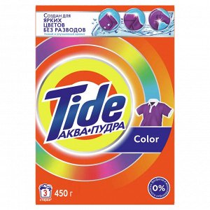 Стиральный порошок Tide Аква-пудра Color, автомат, для цветного белья, 450 г