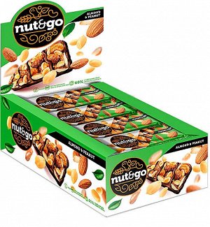 Nut&Go Батончик Almond & peanut 18 шт по 36 г