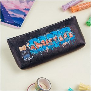 Пенал мягкий 200*85*30 MESHU ""Graffiti"", искусственная кожа