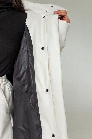 Куртка зимняя женская из экокожи, белая