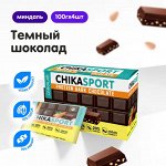 CHIKALAB Шоколад темный с миндалем 100 гр