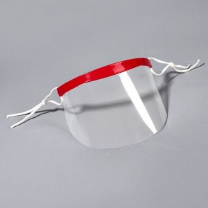 Маска для защиты лица при стрижке, 50 сменных масок, 9 x 18,5 см, цвет красный
