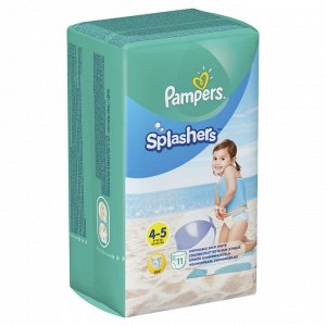 PAMPERS Подгузники-трусики Splashers для плавания Maxi-Junior (9-15 кг) Упаковка 11