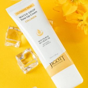 Jigott Крем для лица омолаживающий с коллагеном / Ultimate Real Collagen Water Drop Tone Up Cream, 50 мл