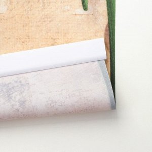 Штора рулонная «Тюльпаны белые», 90x200 см (с учётом креплений 3.5 см)