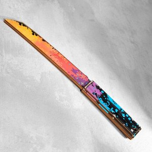Сувенир деревянный "Нож танто" пиксель