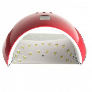 Лампа для маникюра Luazon LUF-22, LED, 21 диод, 48 Вт, таймер, 220 В, красная