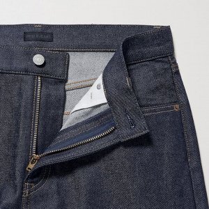 UNIQLO - прямые джинсы стандартного кроя Selvage (длина 78,5 см) - 69 NAVY