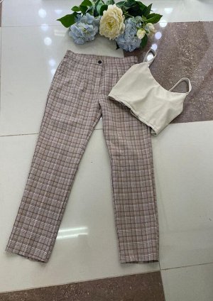 Брюки женские классические в клетку