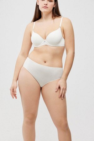 19406 High waist Трусы высокие 2 шт. в упаковке св. Голубой + экрю